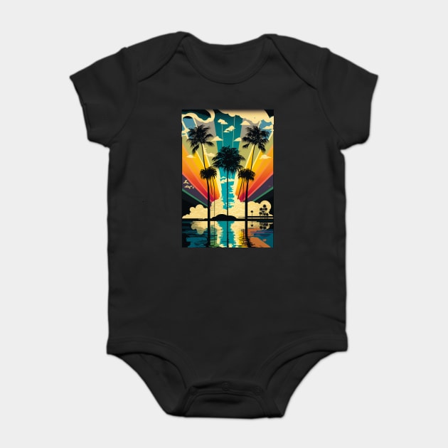Jewels of the Pacific: Hawaii's Idyllic Paradise Baby Bodysuit by Darksavage